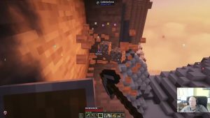 finish mining for iron in the mountains, keep hacking away at the eventual iron farm