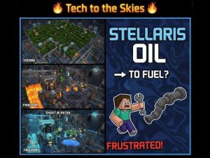 🔥 Tech to the Skies: Stellaris Oil & Fuel Production – Minecraft Modpack Madness! 🚀