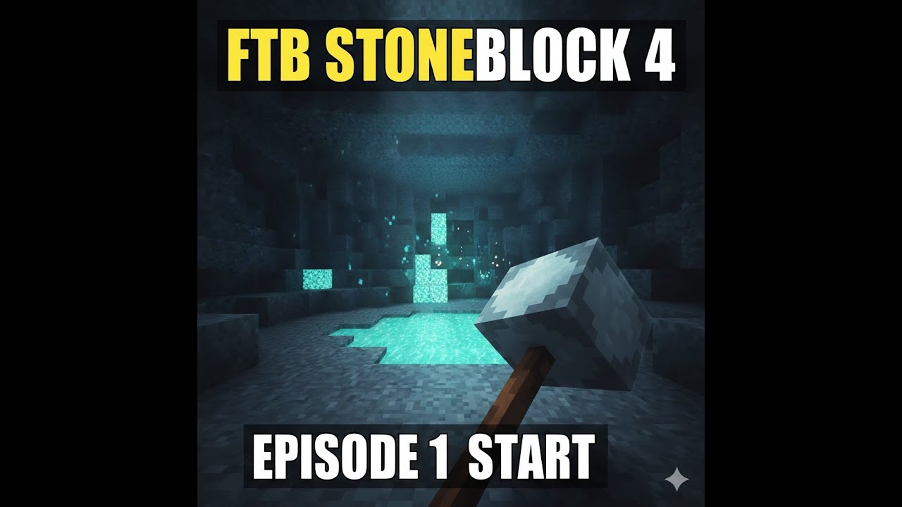 STONE HAMMER START! FTB StoneBlock 4 – Episode 1 (New Minecraft Series)