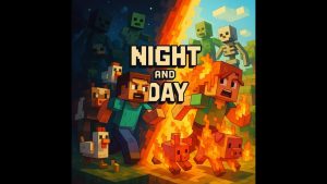 The copper helmet works! Surving on the surface in Night and Day and free cooked chicken!